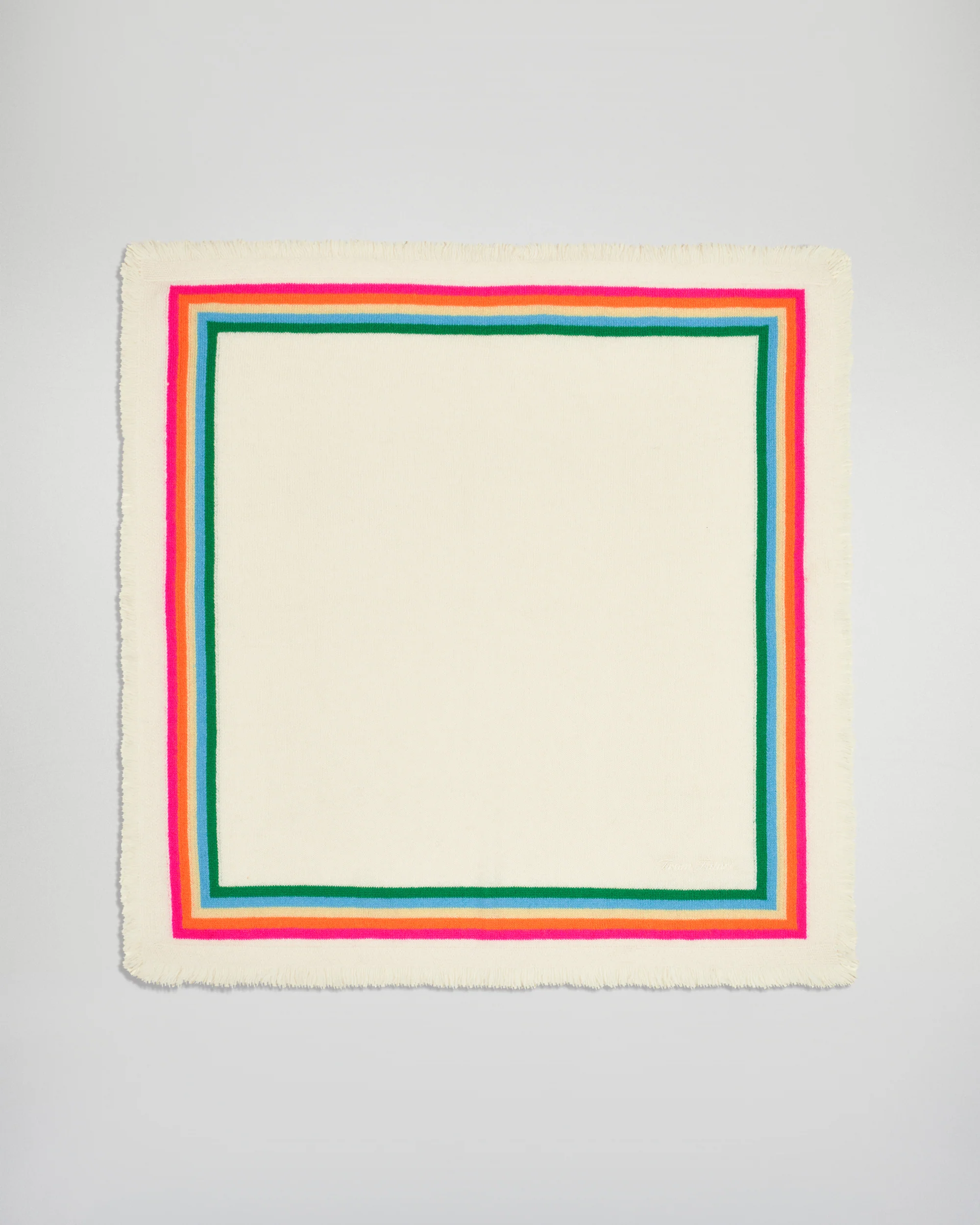 Multicolored Stripes Scarf (H25 / ACCESSORIES / White) - Image 5