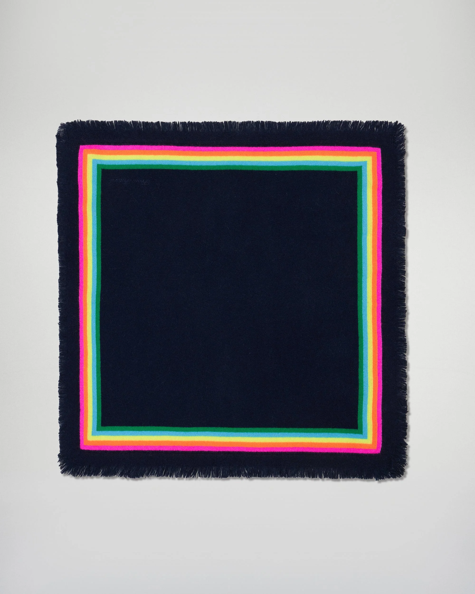 Multicolored Stripes Scarf (H25 / ACCESSOIRES / Navy) - Image 3