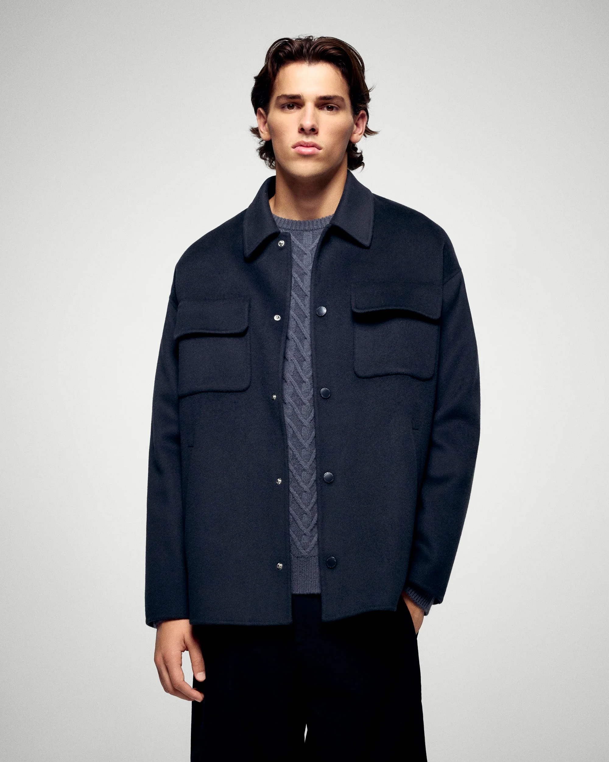 Outerwear Coat (H25 / HOMME / Charcoal Gray) - Image 3