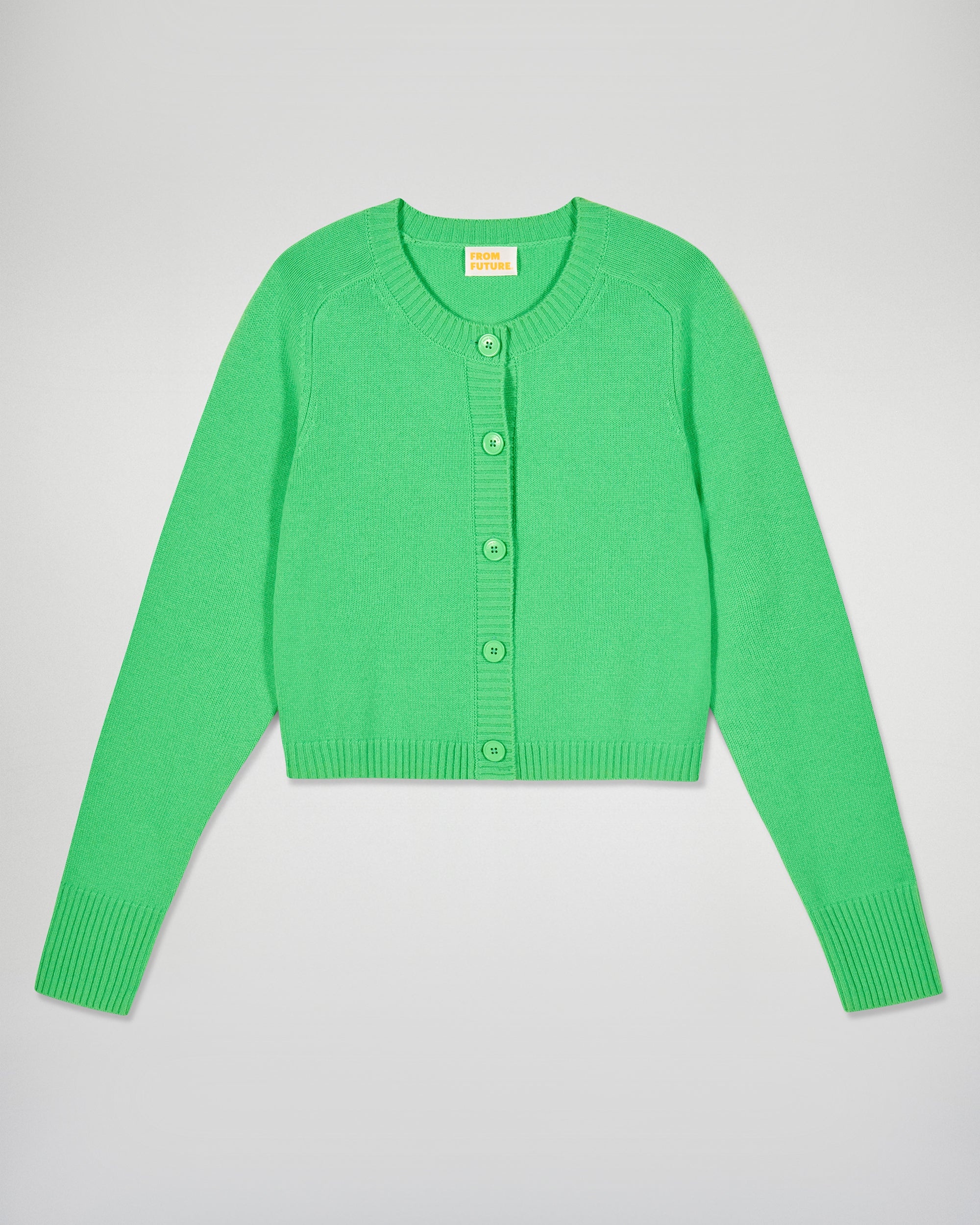 Cardigan Sweater (H25 / WOMEN / Cosmic Green) - Image 6