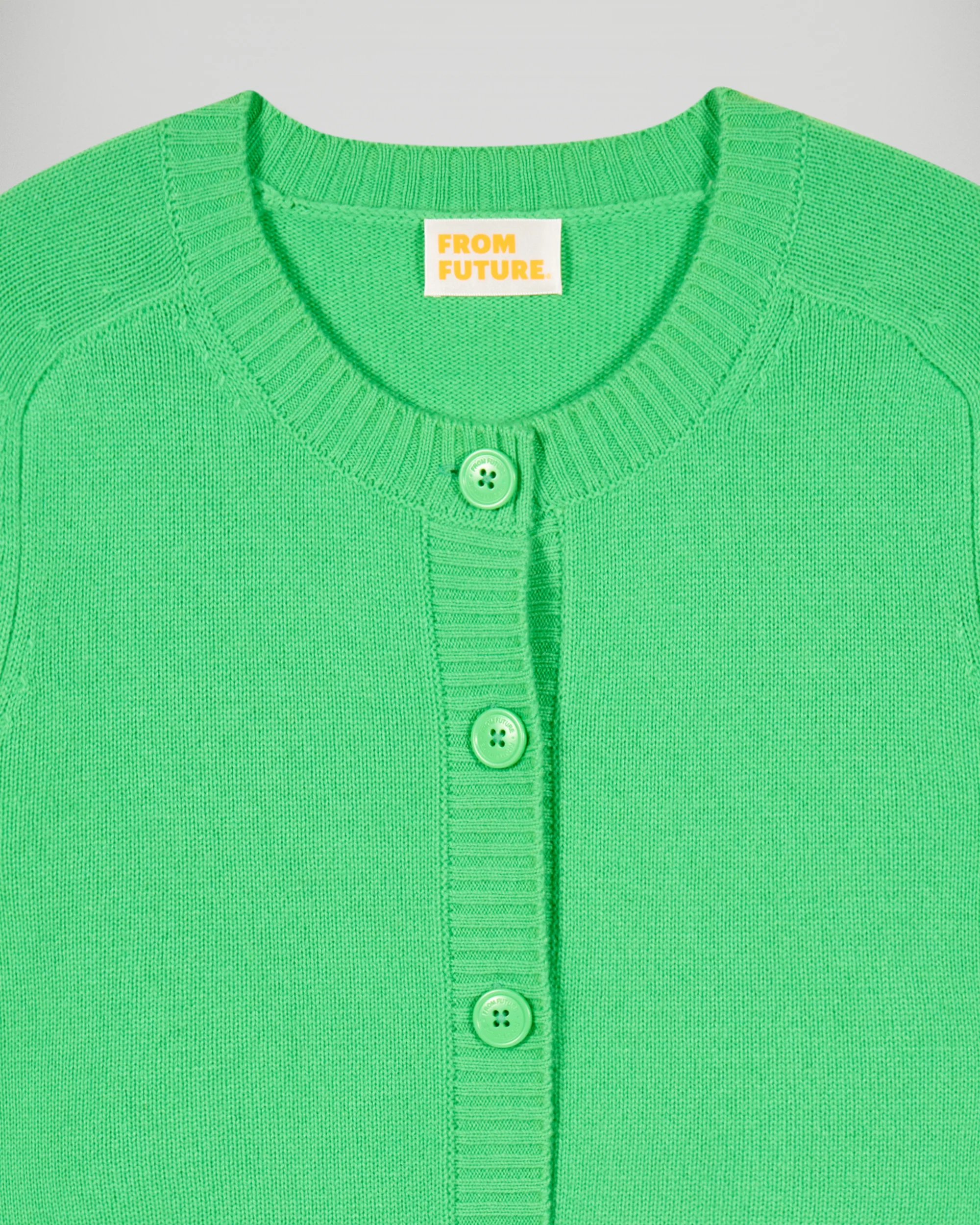 Cardigan Sweater (H25 / WOMEN / Cosmic Green) - Image 7