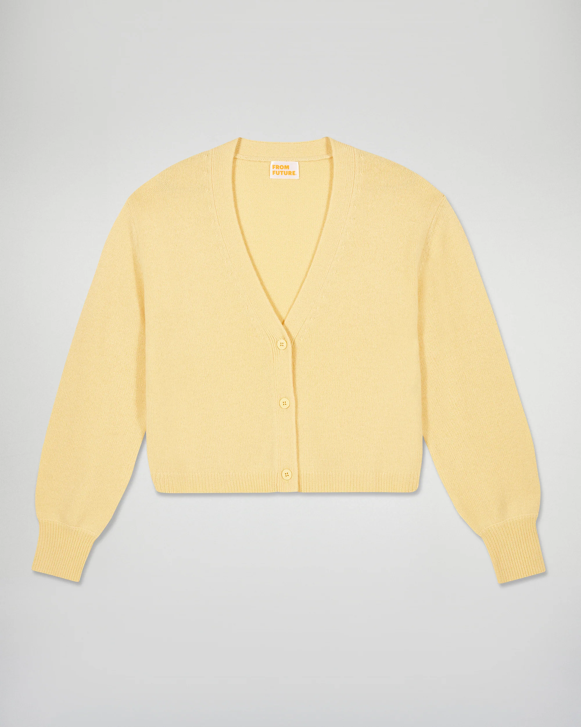 Cardigan Sweater (H25 / WOMEN / Creamy Yellow) - Image 5