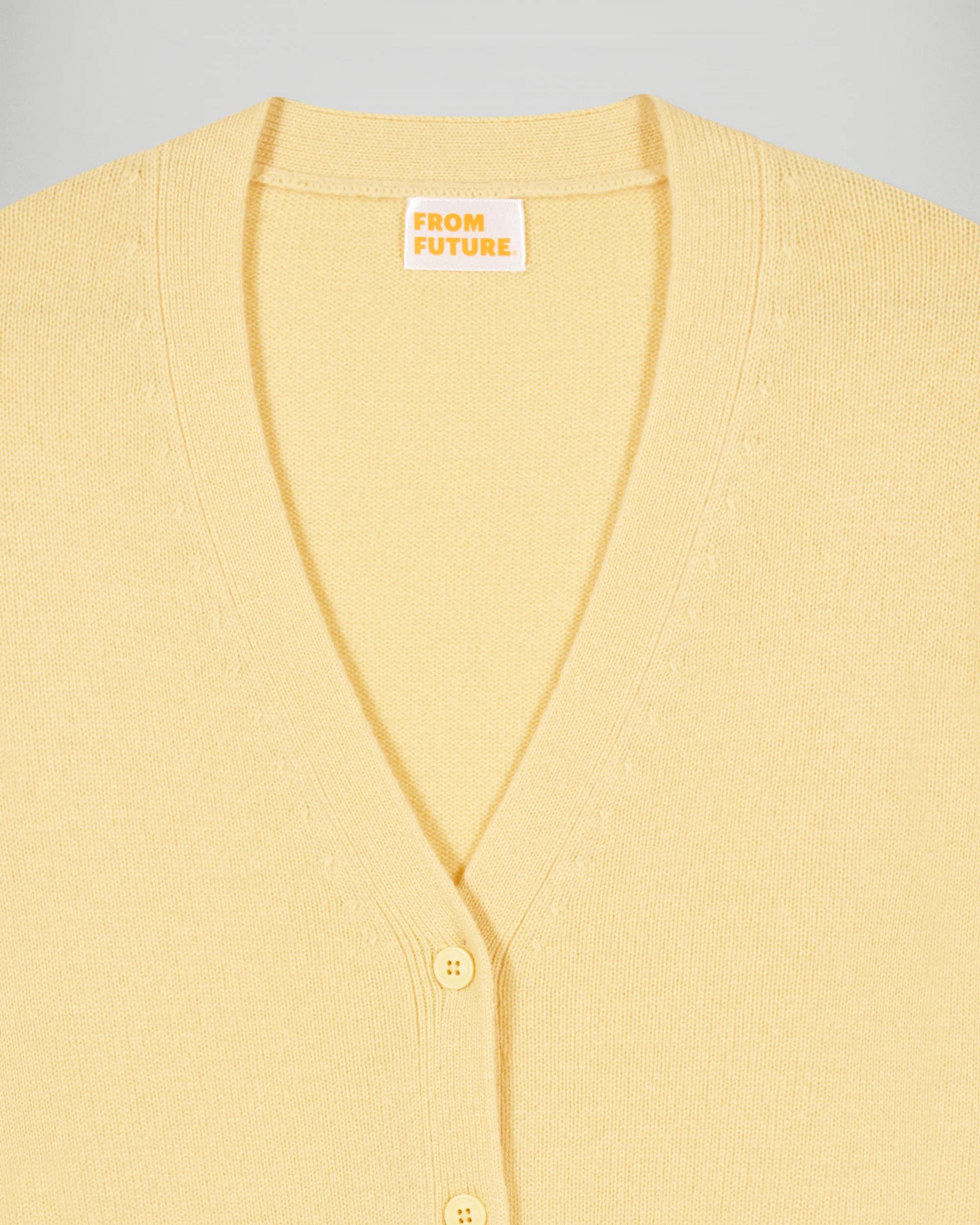 Cardigan Sweater (H25 / WOMEN / Creamy Yellow) - Image 6