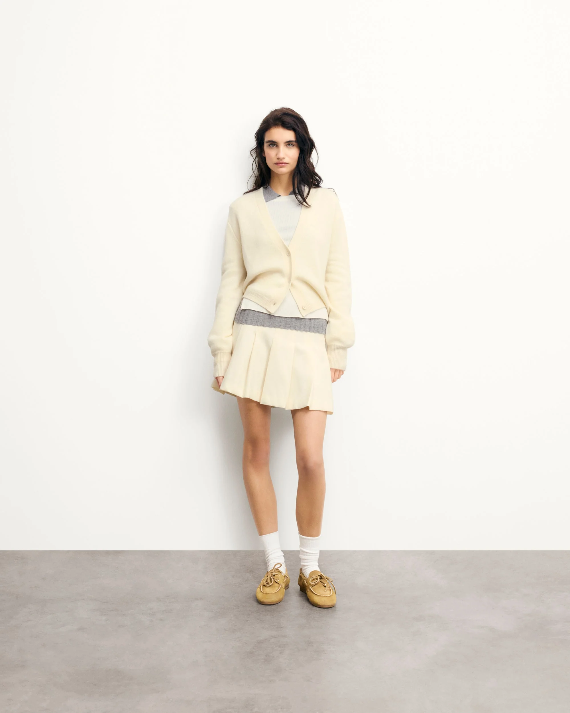 Sweater Cardigan (S25 / WOMEN / Ecru) - Image 3