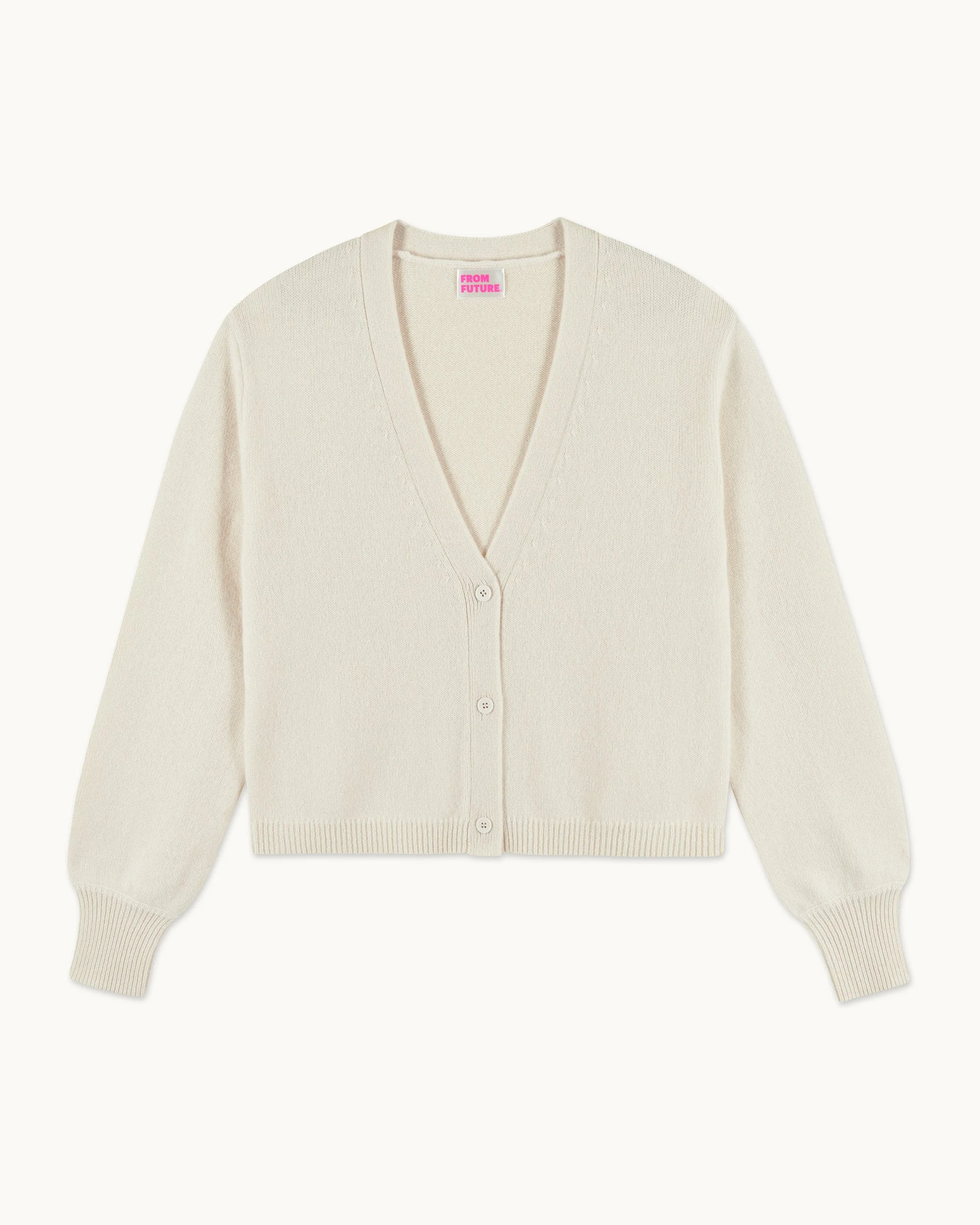 Sweater Cardigan (S25 / WOMEN / Ecru) - Image 5