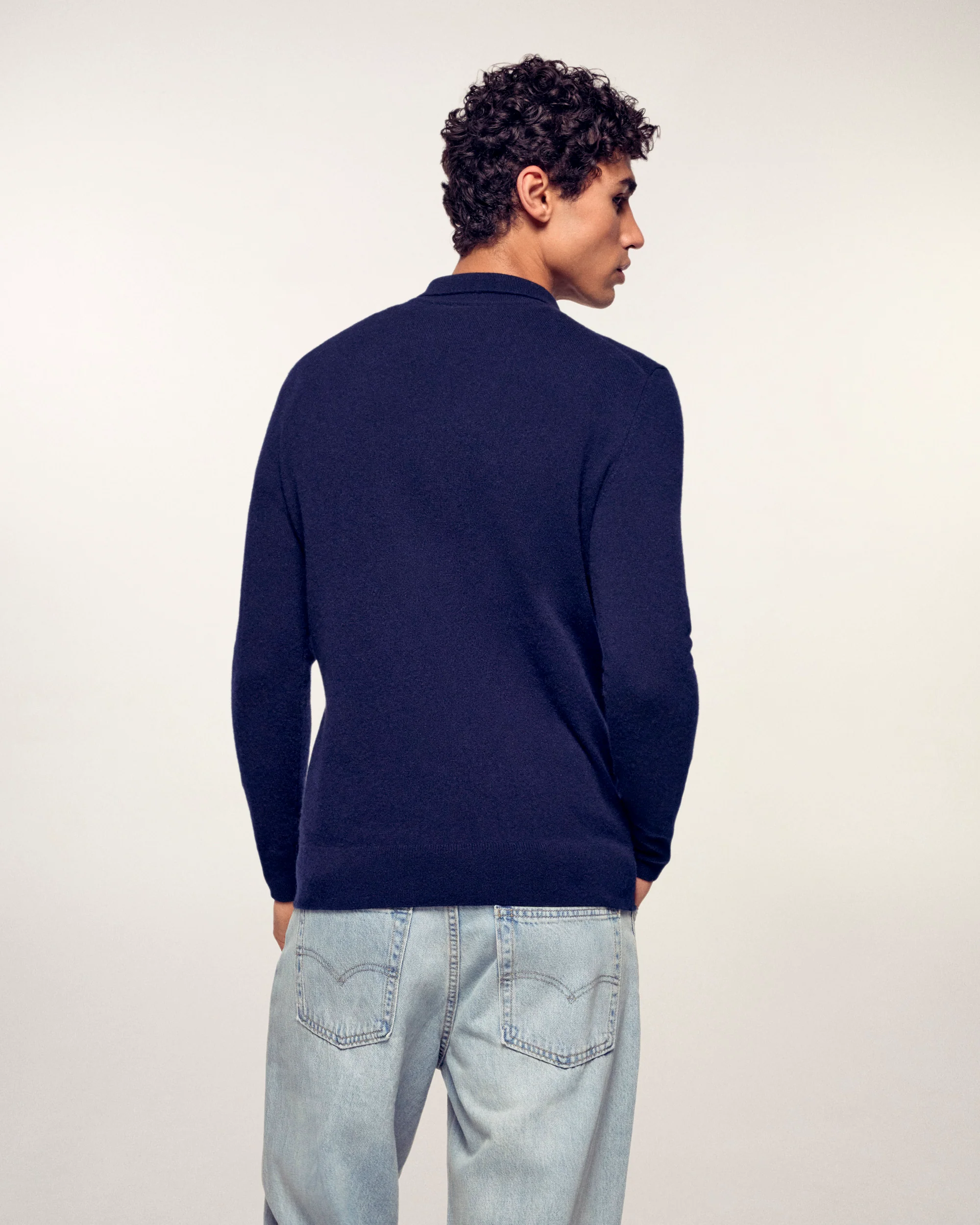 Polo Neck Sweater (S26 / MEN / Navy) - Image 4