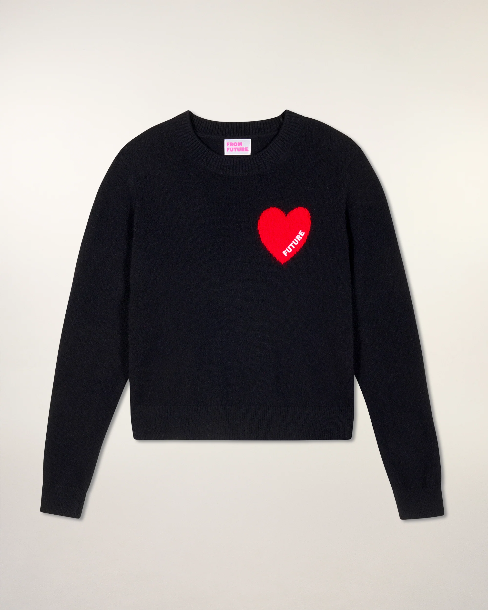 Crew Neck Sweater (H25 / FEMME / Black) - Image 6