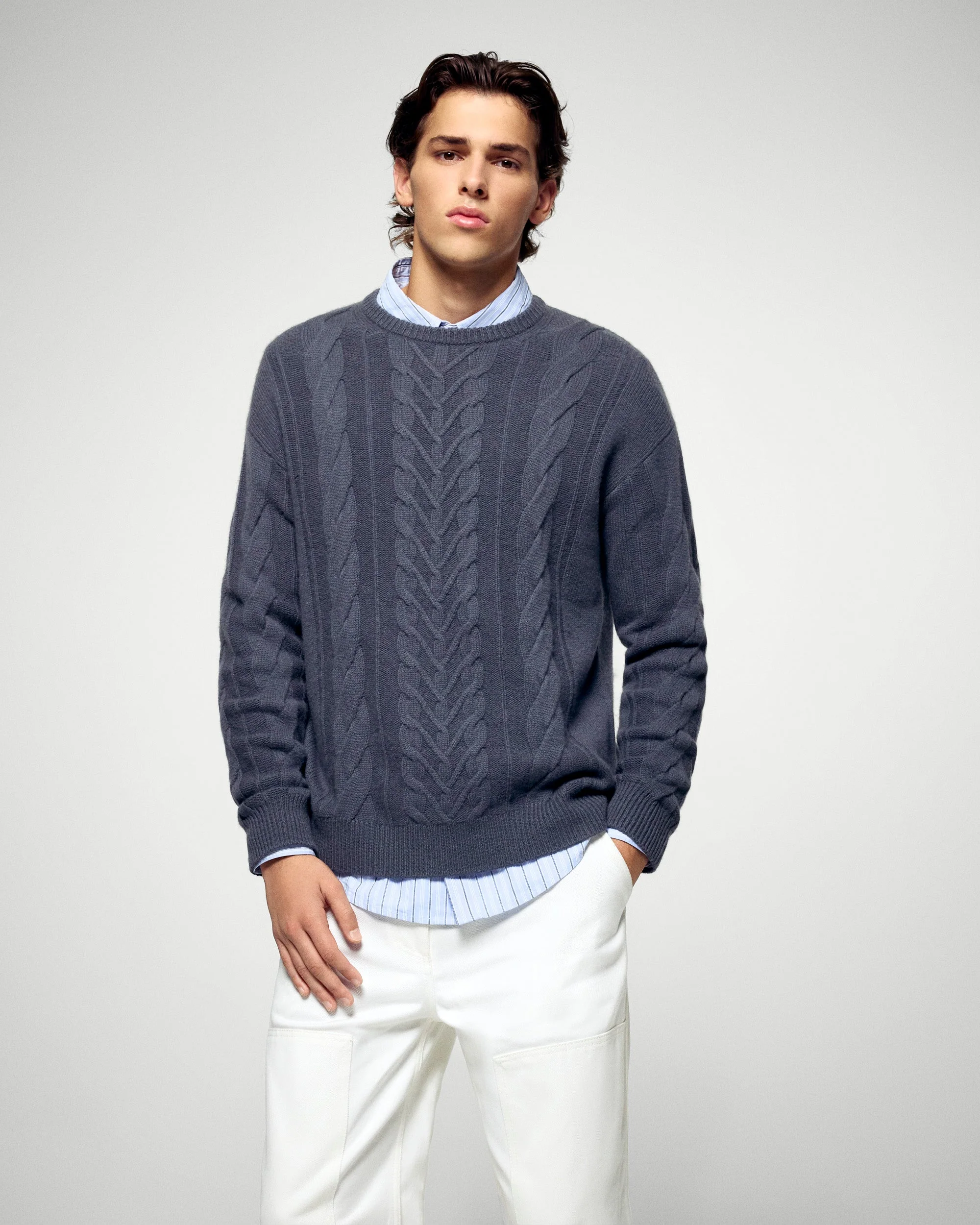 Crewneck Sweater (H25 / MEN / Storm Grey) - Image 4