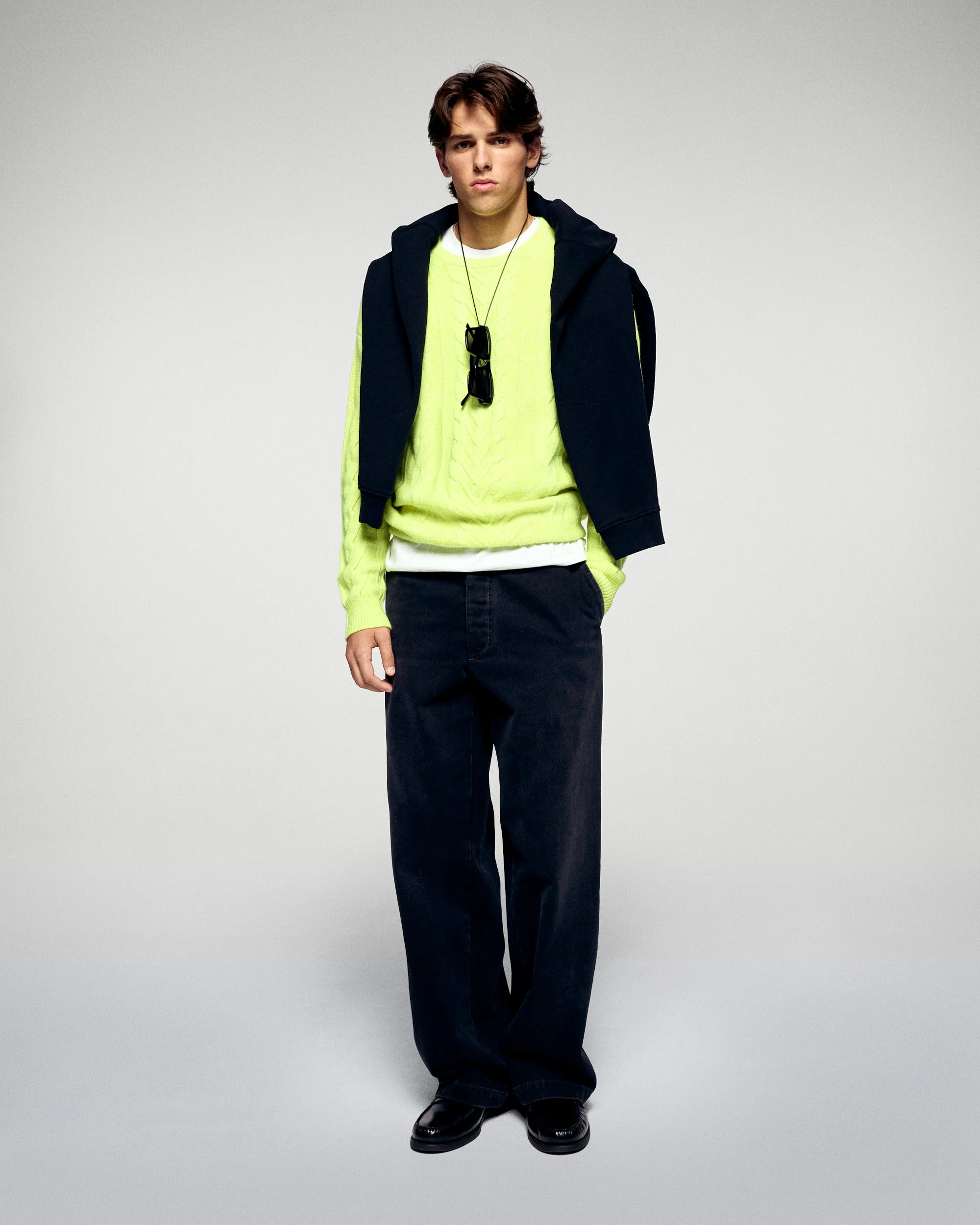 Crewneck Sweater (H25 / MEN / Yellow Neon) - Image 3