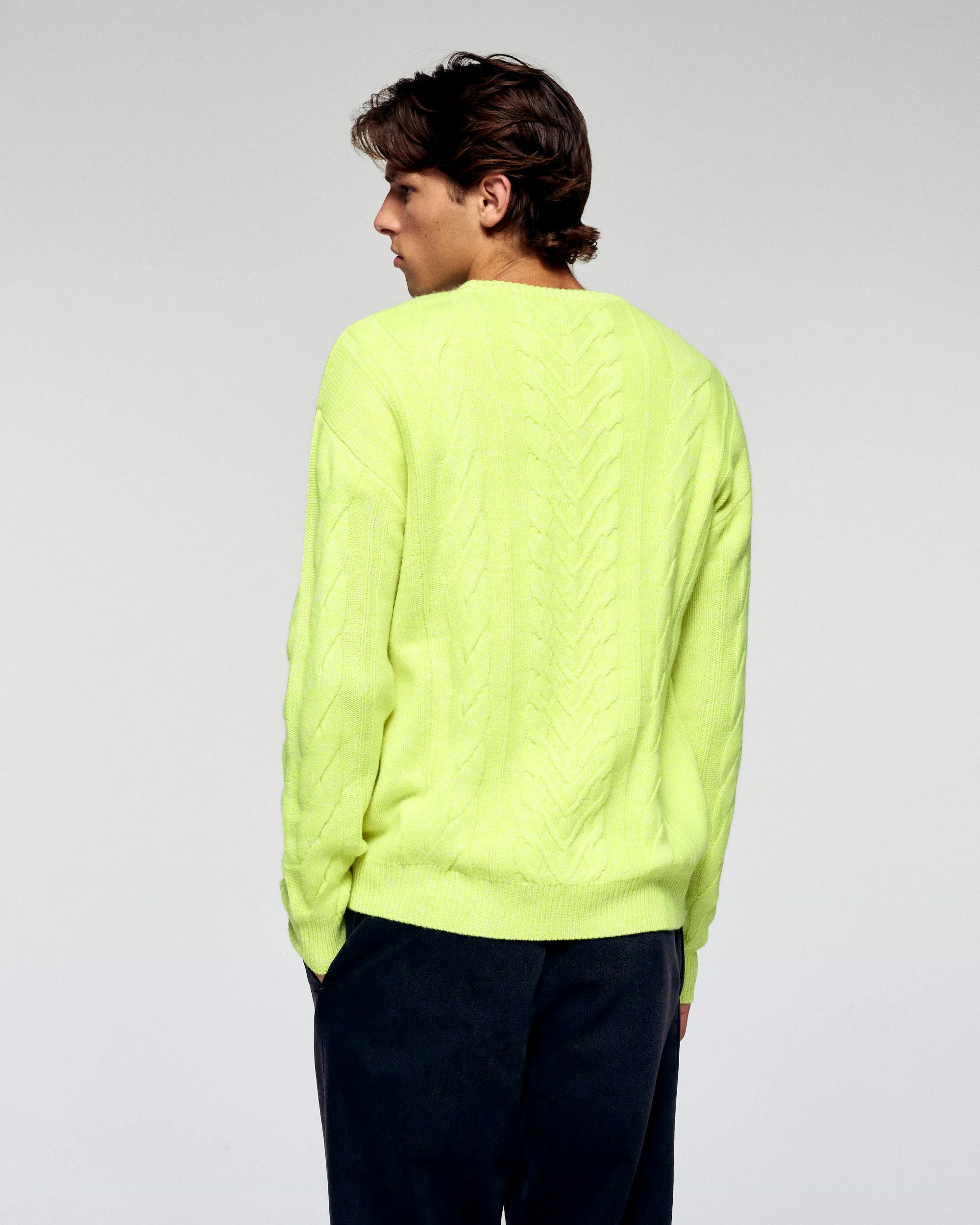 Crewneck Sweater (H25 / MEN / Yellow Neon) - Image 4