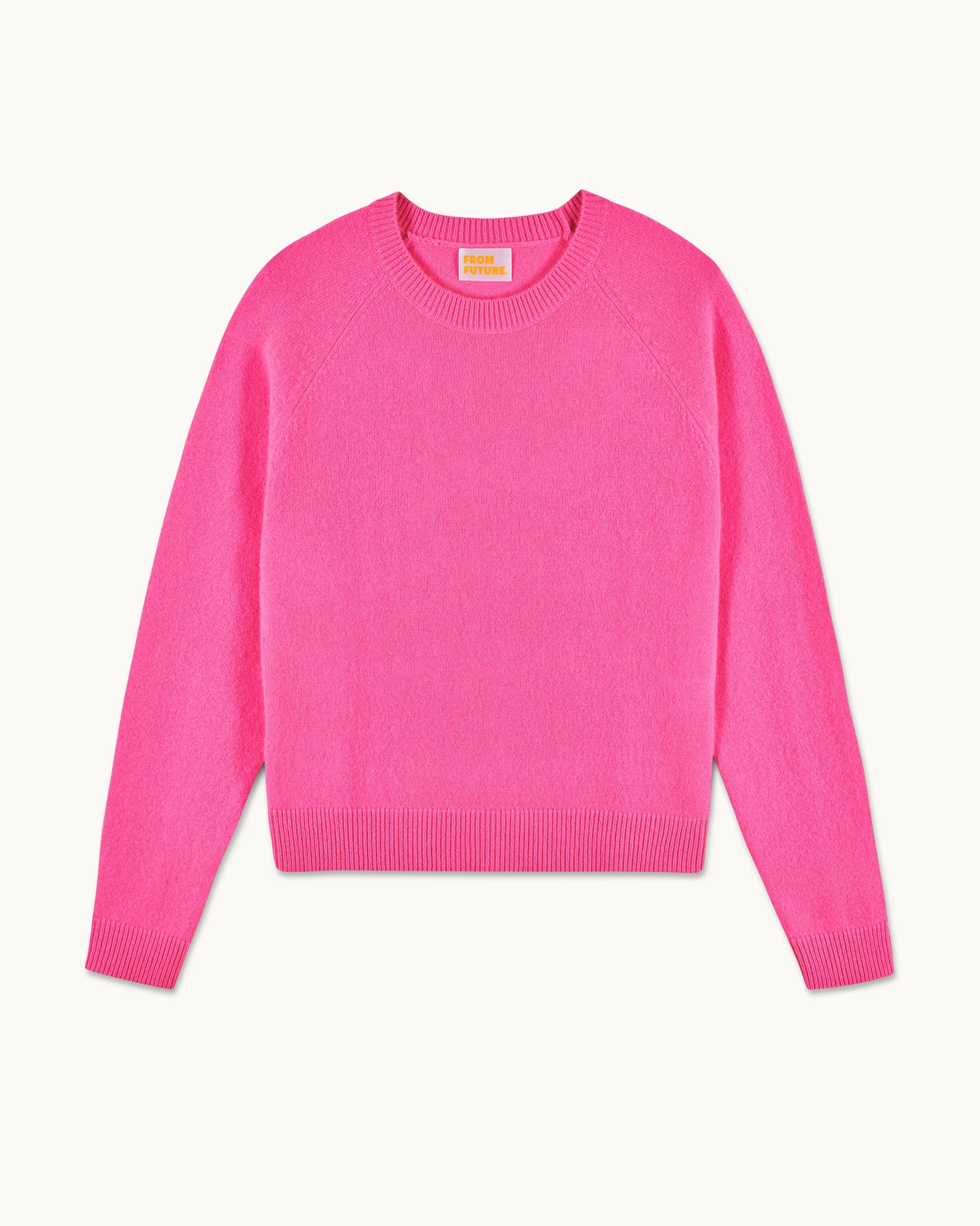 Light Raglan Sleeve Crewneck Sweater (S25 / WOMEN / Spicy Pink) - Image 5
