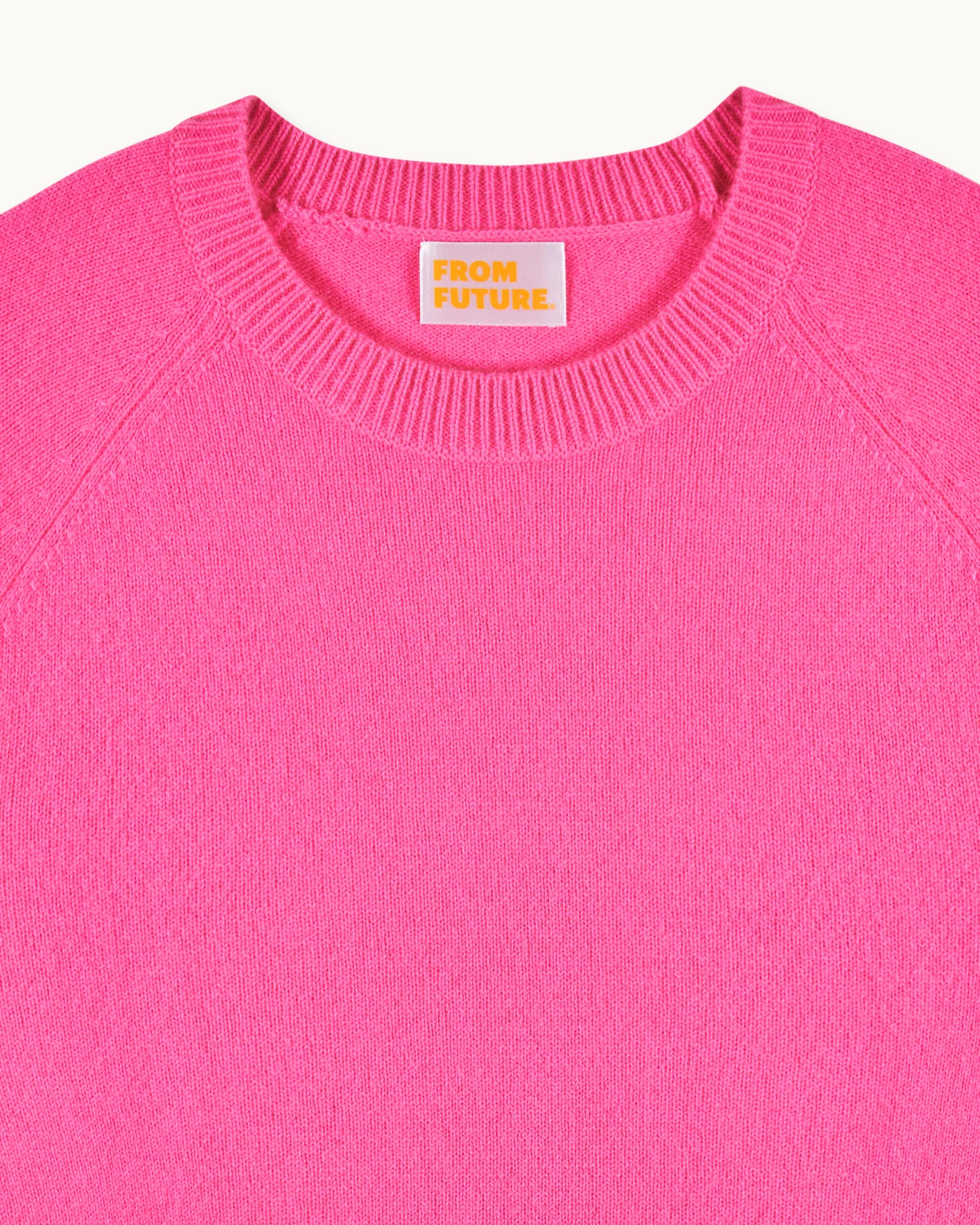 Light Raglan Sleeve Crewneck Sweater (S25 / WOMEN / Spicy Pink) - Image 6
