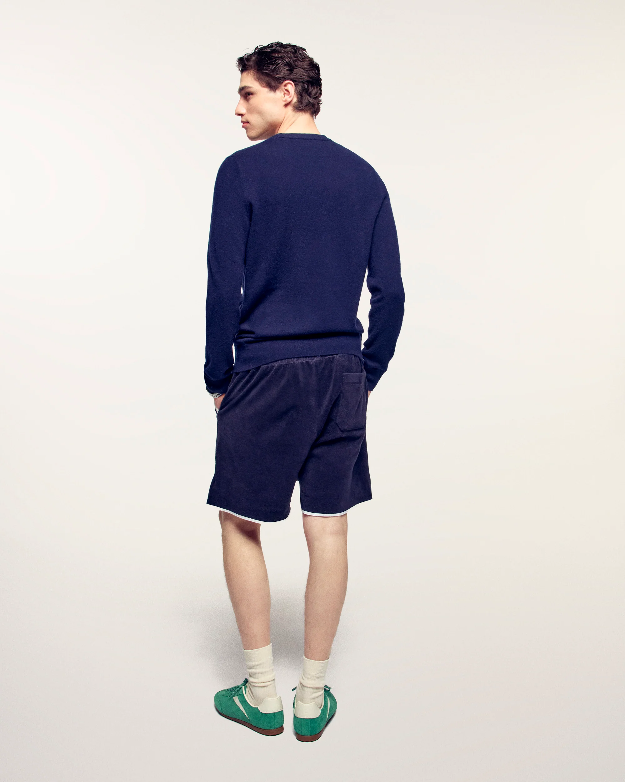 Basic Crewneck Sweater (S25 / MEN / Navy) - Image 4