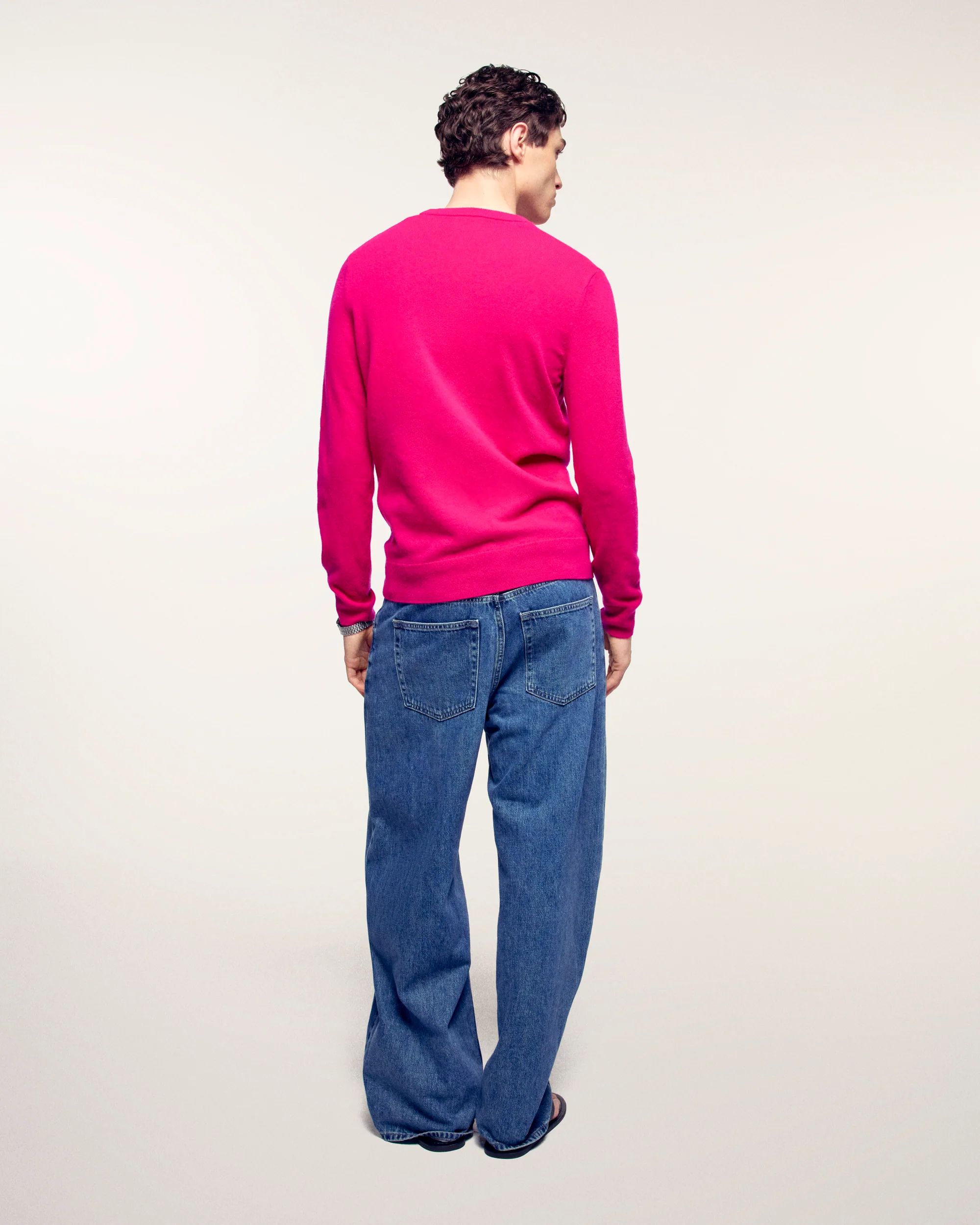 Crewneck Sweater (S26/ HOMME/ Tropical Raspberry) - Image 3