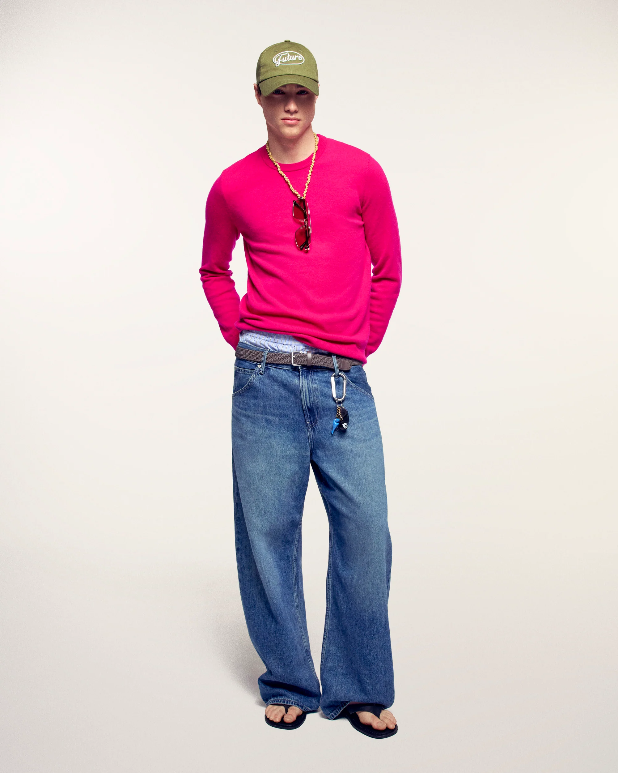 Crewneck Sweater (S26/ HOMME/ Tropical Raspberry) - Image 4