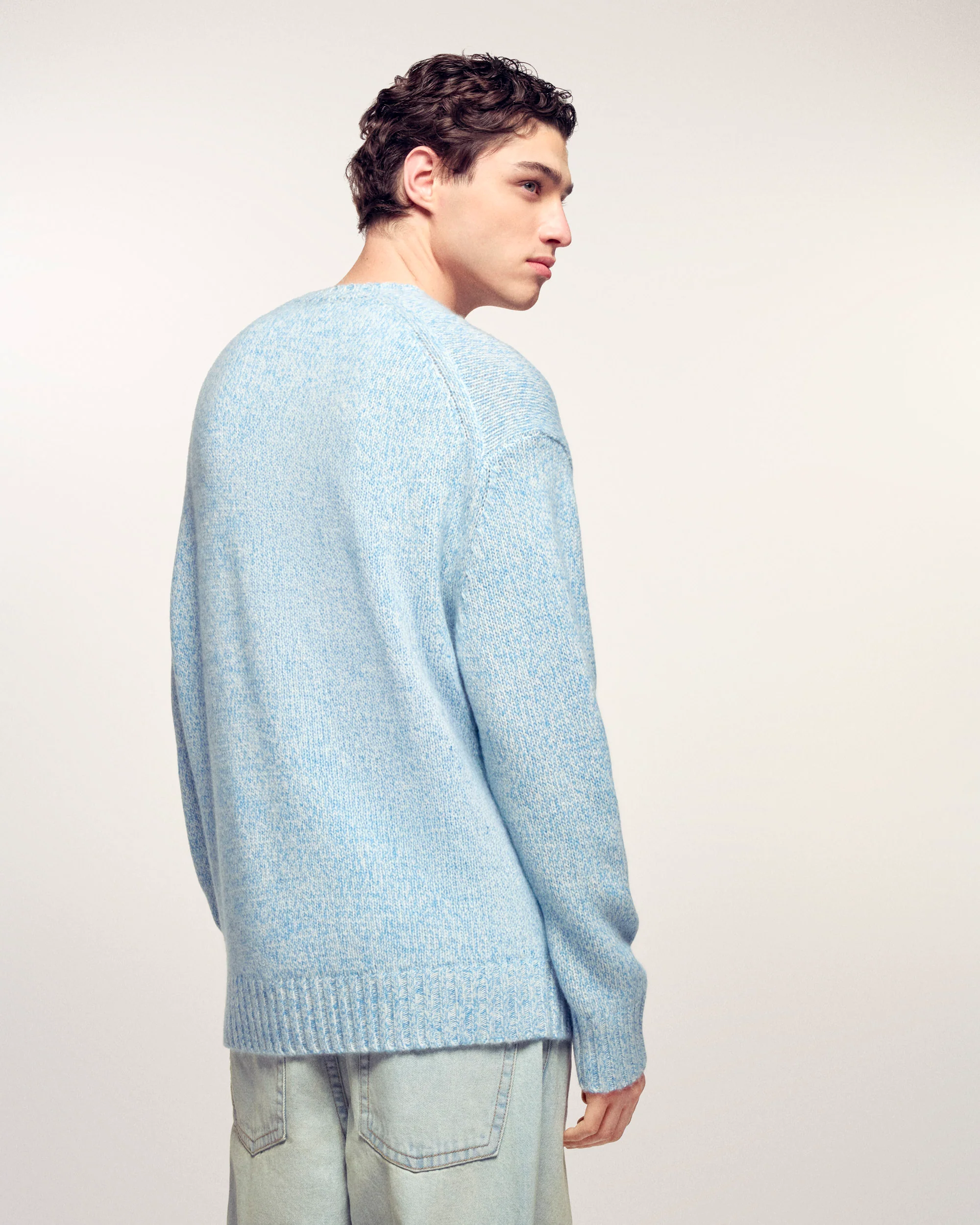 Crewneck Sweater (S26/ HOMME/ Wavy Blue Mouline) - Image 3