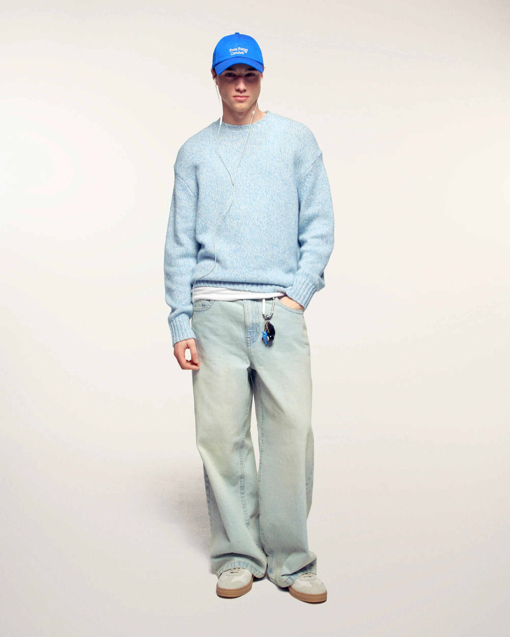Crewneck Sweater (S26/ HOMME/ Wavy Blue Mouline) - Image 4