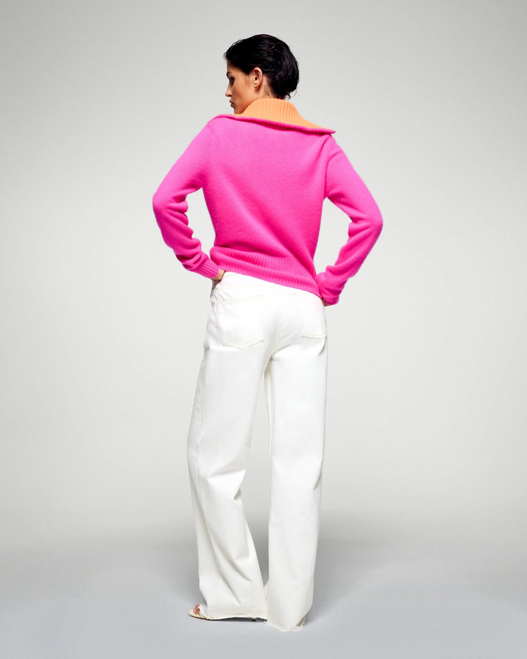 Cardigan Sweater (H25 / WOMEN / Cosmic Pink) - Image 5