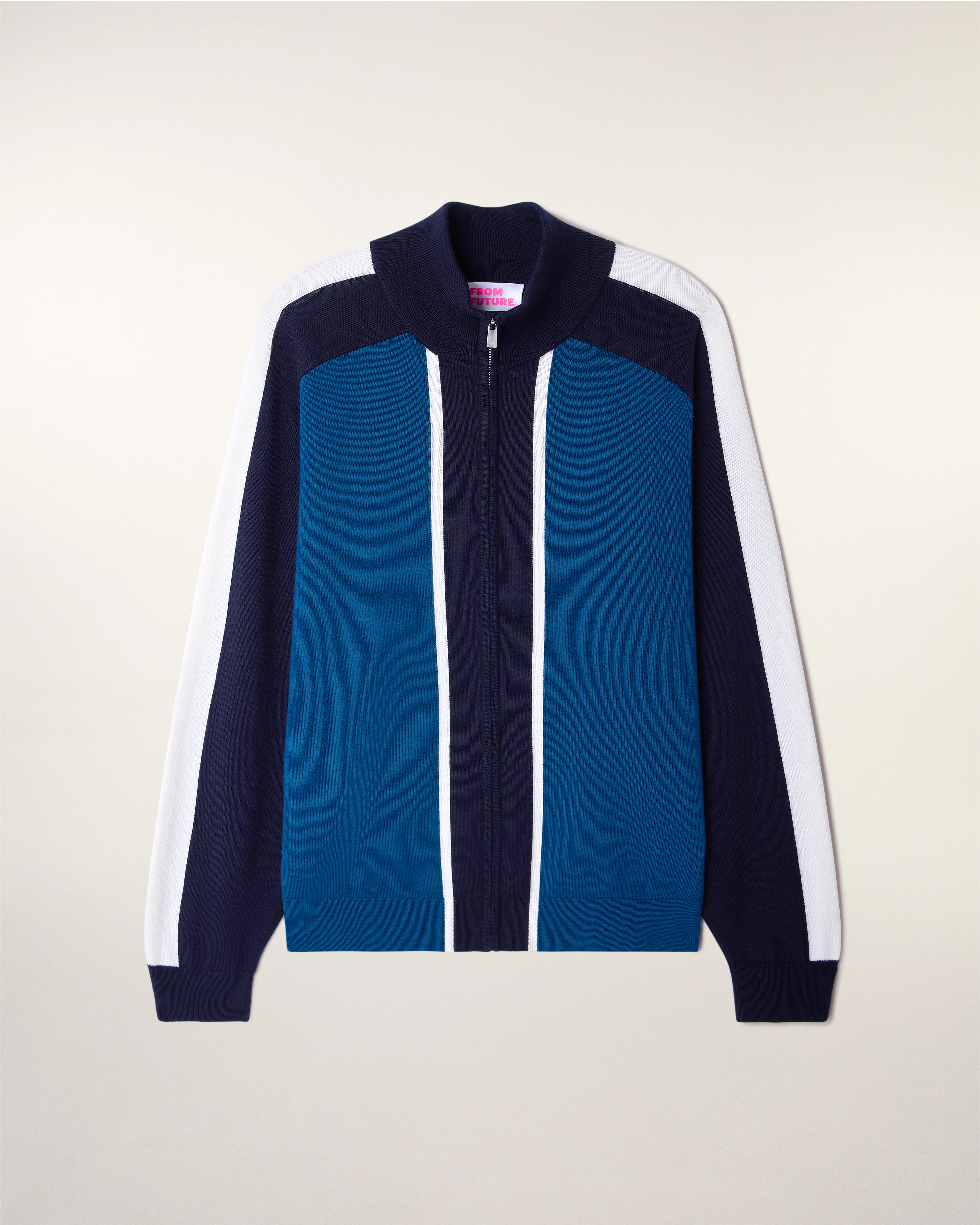 Tricolor Cardigan (S26/ HOMME/ Riviera Blue) - Image 6