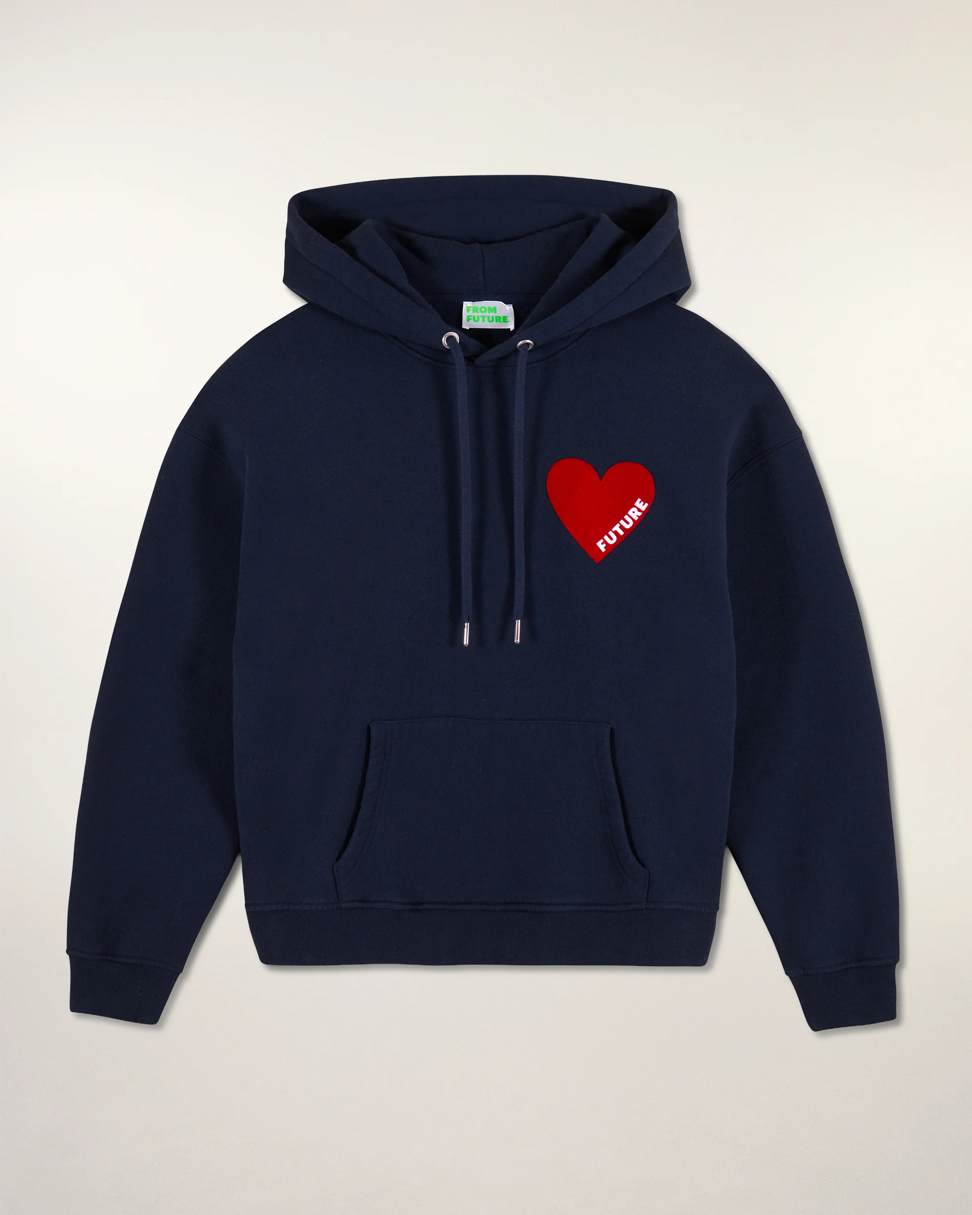 Heart Hoodie Sweatshirt (S25 / WOMEN / Navy) - Image 6