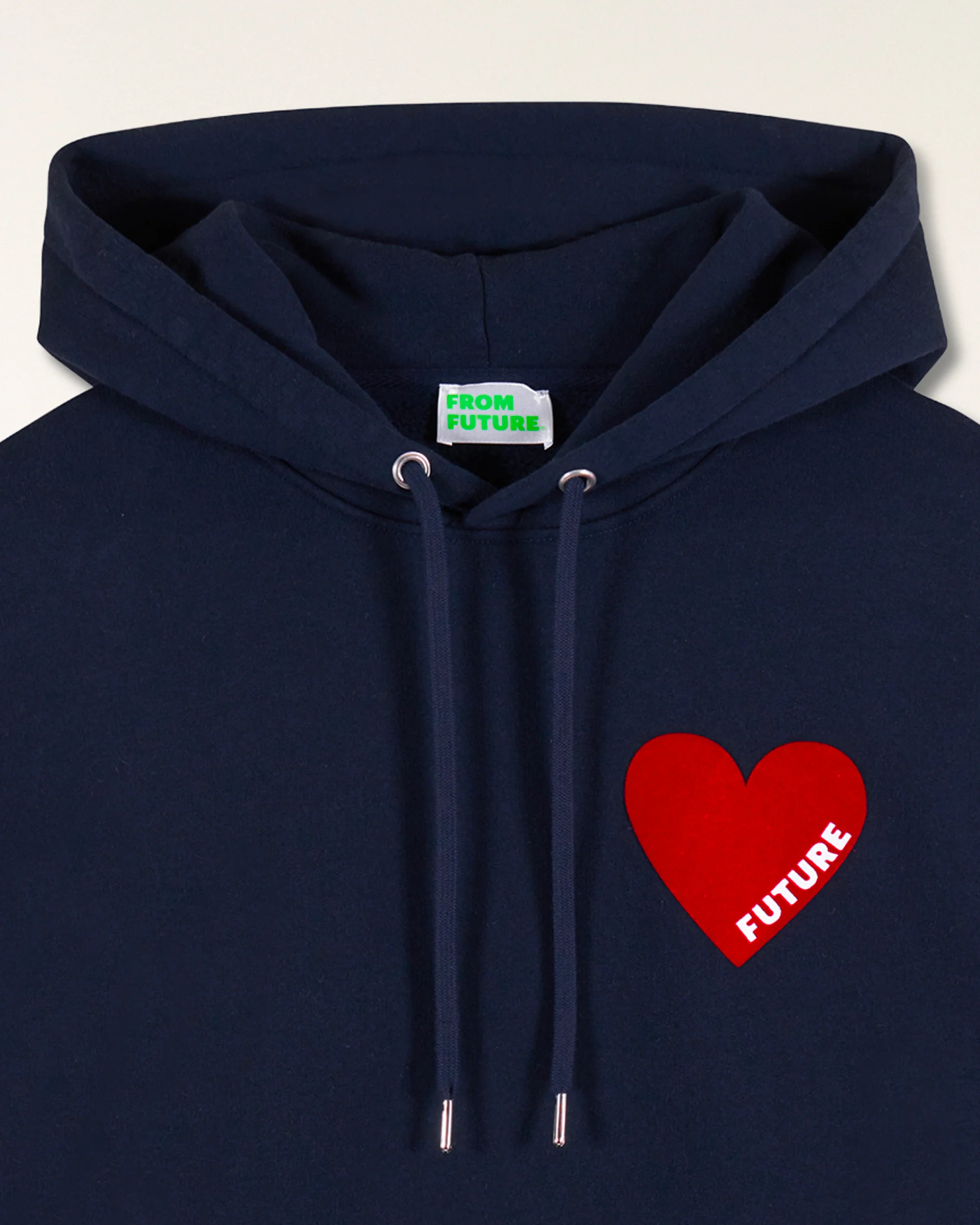 Heart Hoodie Sweatshirt (S25 / WOMEN / Navy) - Image 7