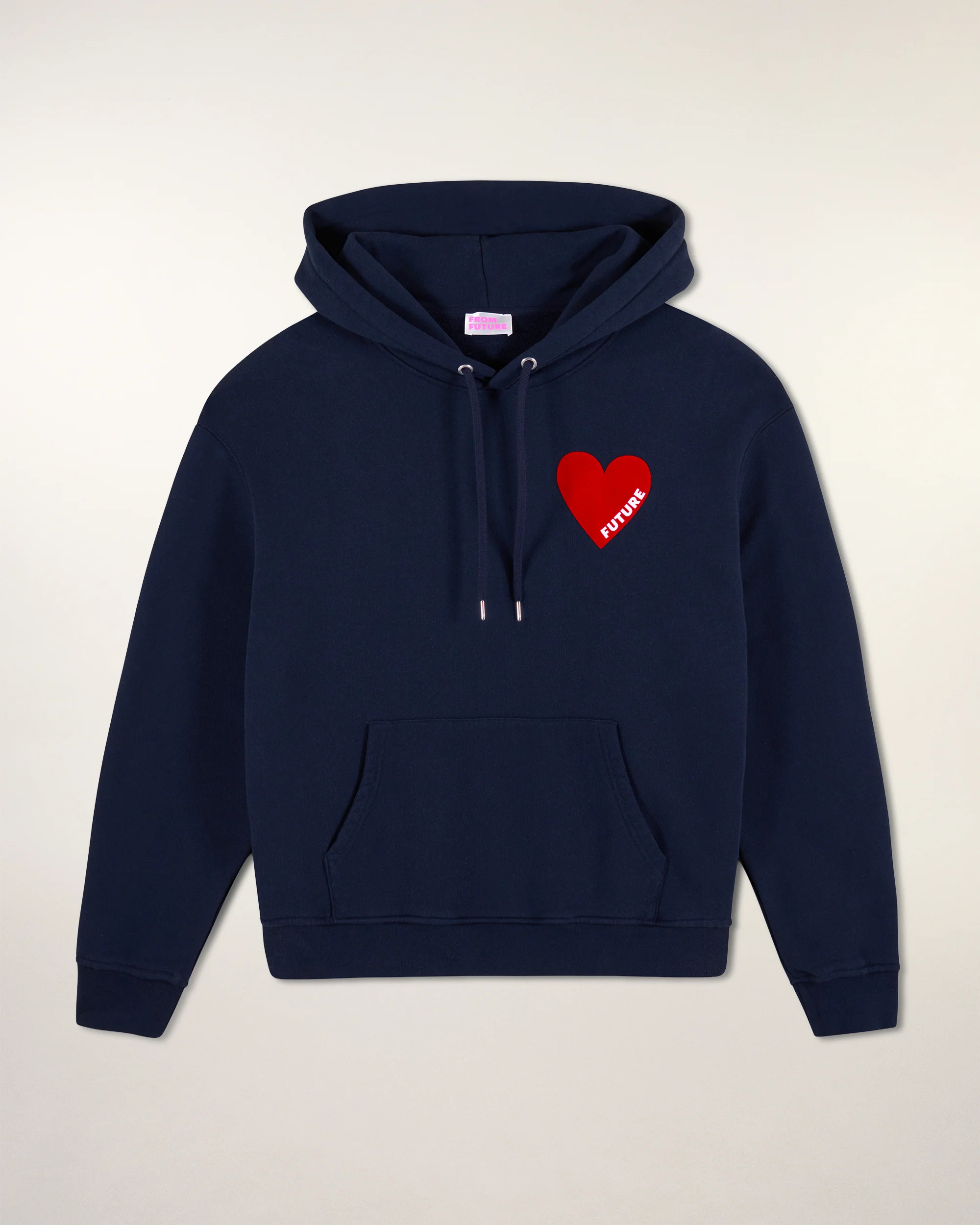 Heart Hoodie Sweatshirt (S25 / MEN / Navy) - Image 5