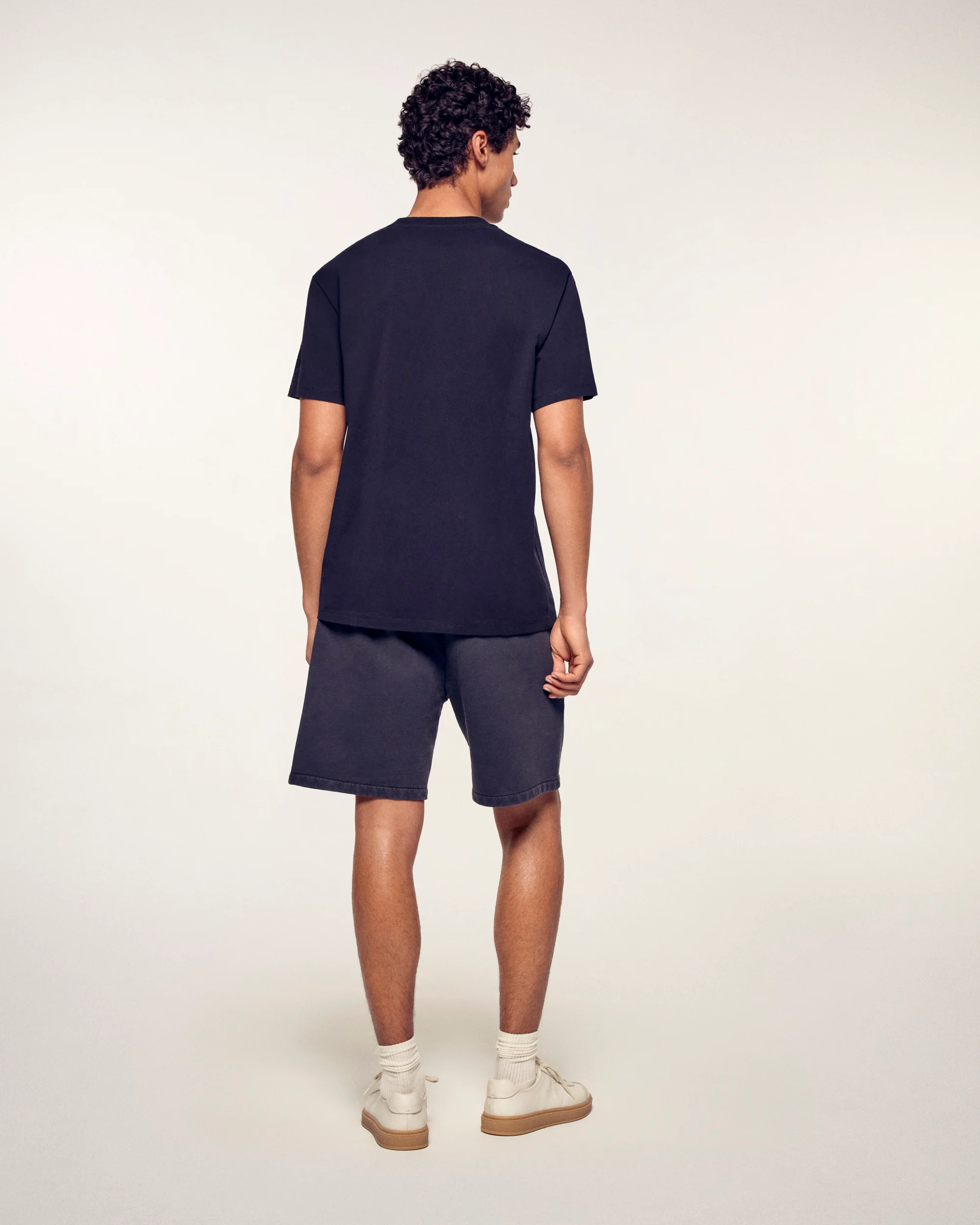 Crewneck Short Sleeve Heart T-shirt (S25 / MEN / Black) - Image 4